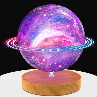 boule lumineuse galactique en rotation